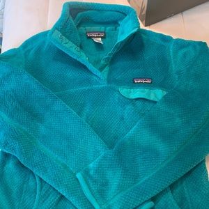 Patagonia pullover with quarter-snap detail